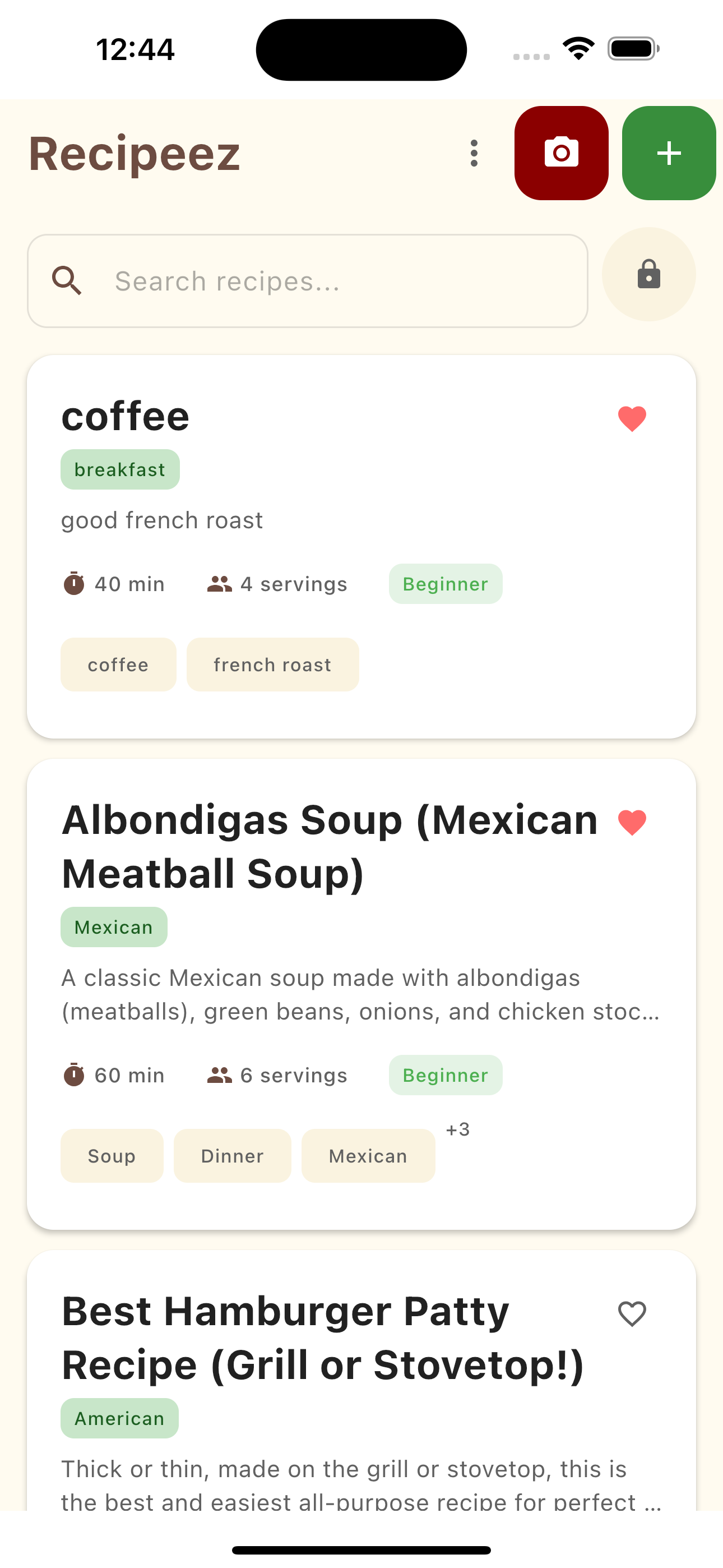RECIPEEZ.APP screenshot 1
